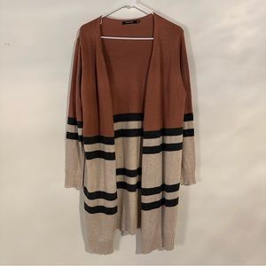Colorblock Long Cardigan